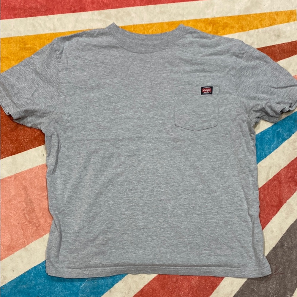 3/$10 Wrangler Gray Pocket T-Shirt